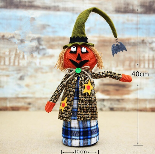 Creative Halloween Pumpkin Witch Doll Figurine