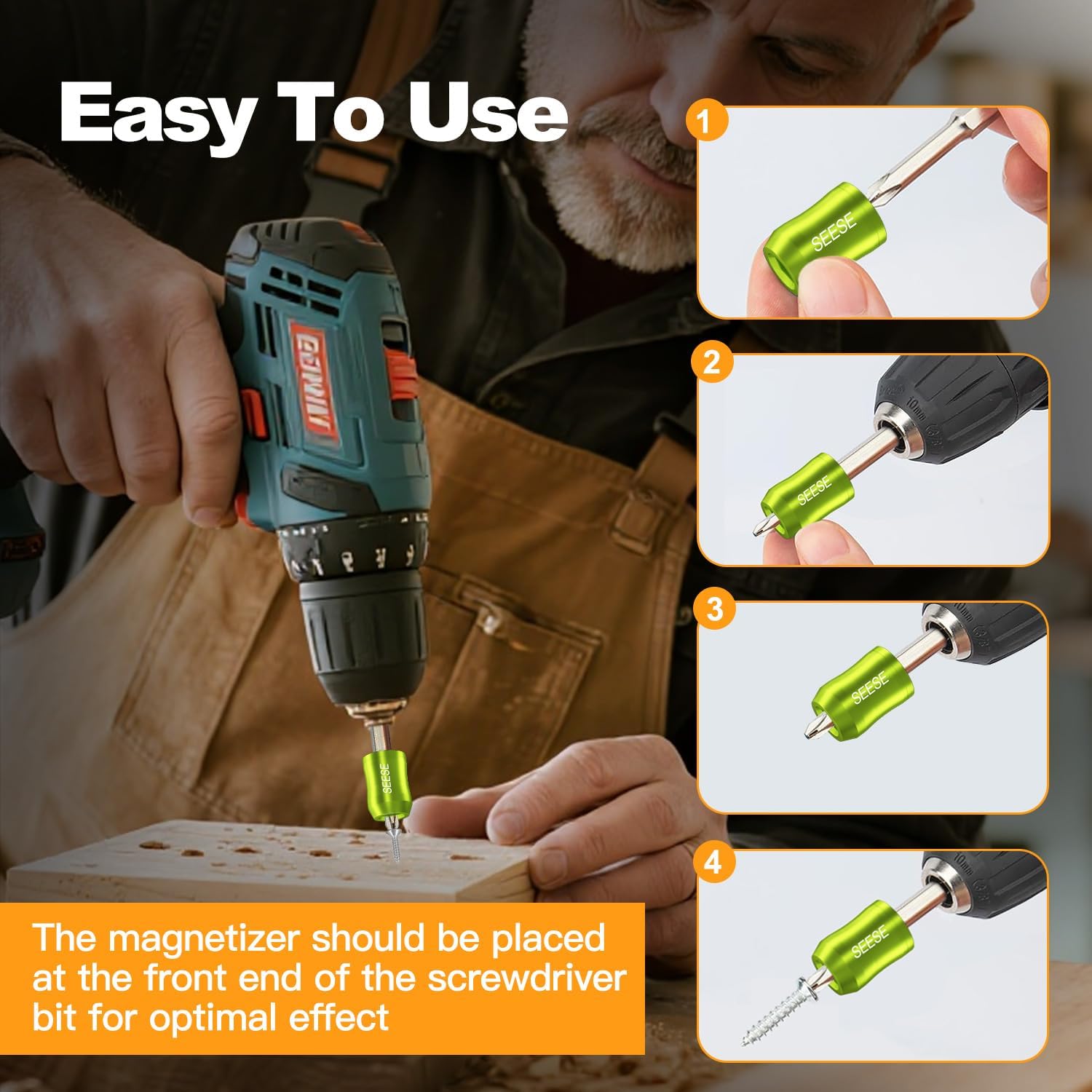 MagniGrip™ Universal Magnetic Bit Holder (2-Pack)