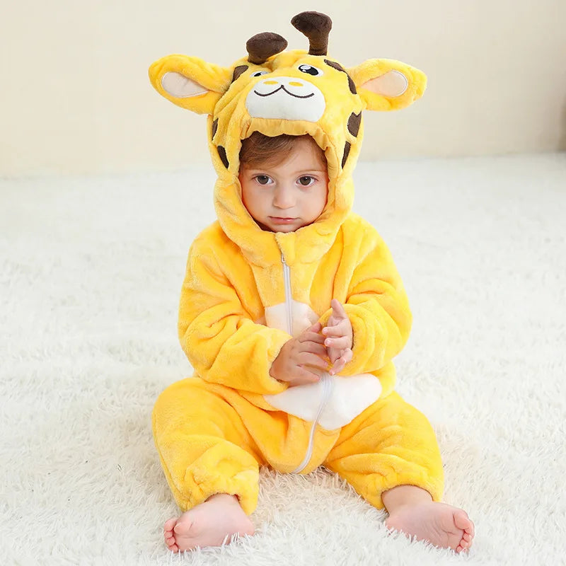 baby-yellow-giraffe-flannel-onesie-zaranss-mart