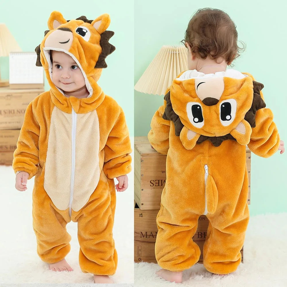 baby-yellow-lion-flannel-onesie-zaranss-mart