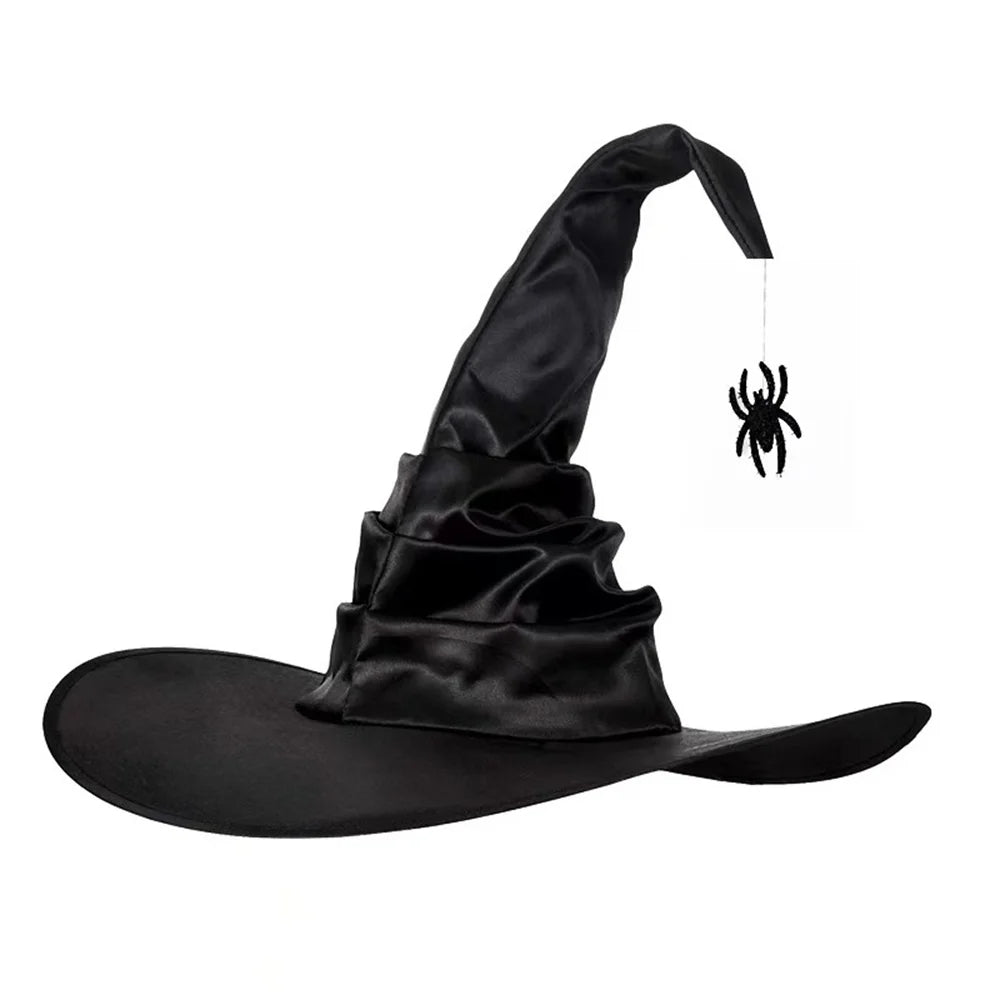black-ruched-witch-hat-spider-decoration-zaranss-mart