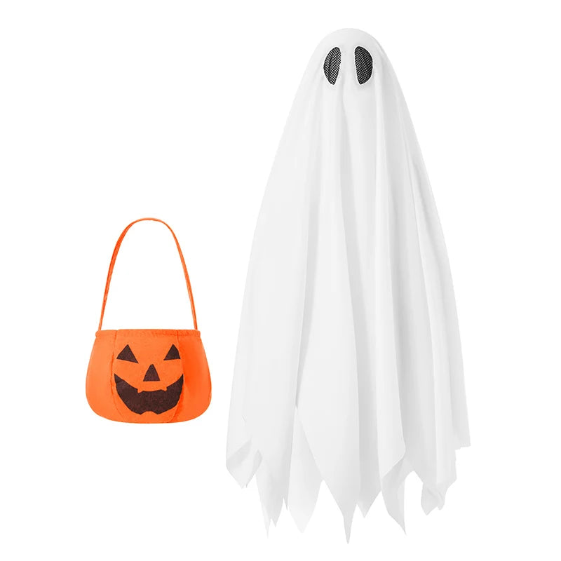 kids-ghost-costume-cloak-pumpkin-treat-bag-zaranss-mart