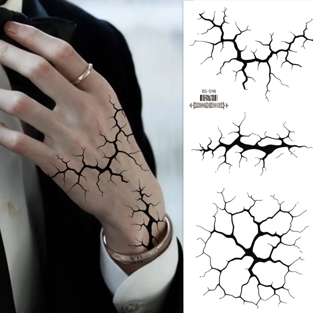 crack-temporary-tattoo-applied-arm-halloween-zaranss-mart