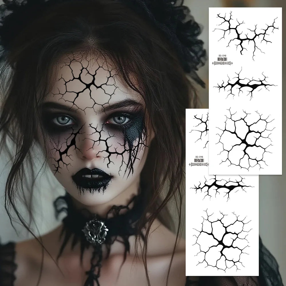 cracked-skin-halloween-tattoos-applied-face-zaranss-mart