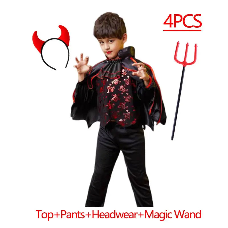 girls-vampire-costume-3pcs-dress-headband-rose-zaranss-mart