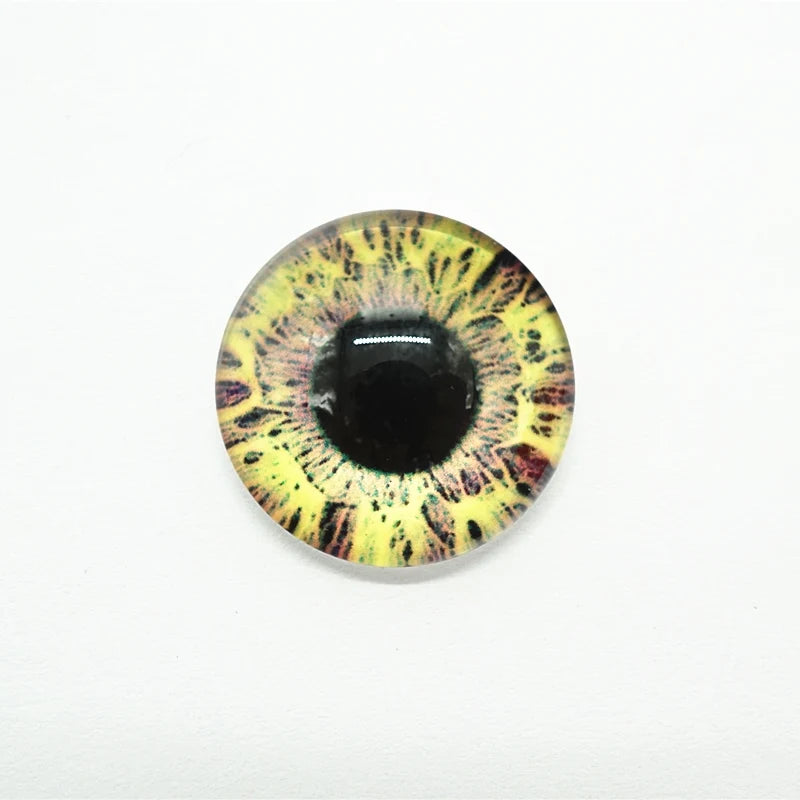 Glass Dragon Eye Cabochons - 10pc Craft Set