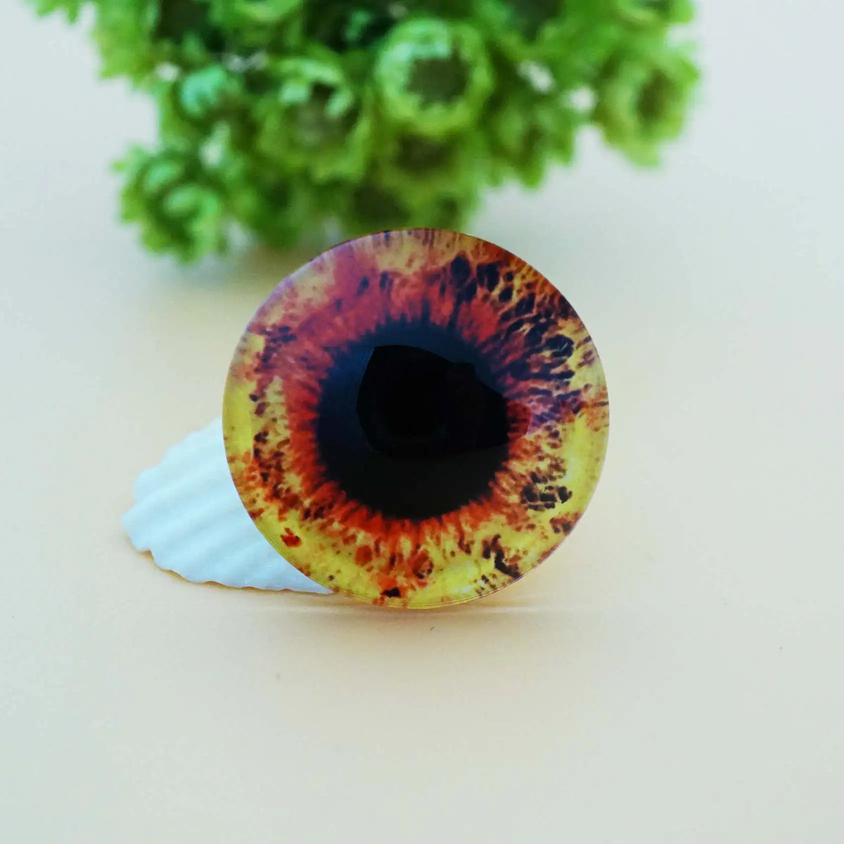 Glass Dragon Eye Cabochons - 10pc Craft Set