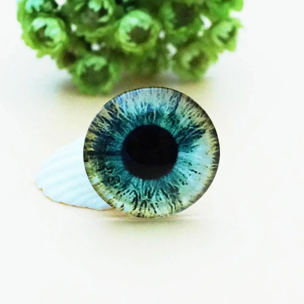 Glass Dragon Eye Cabochons - 10pc Craft Set