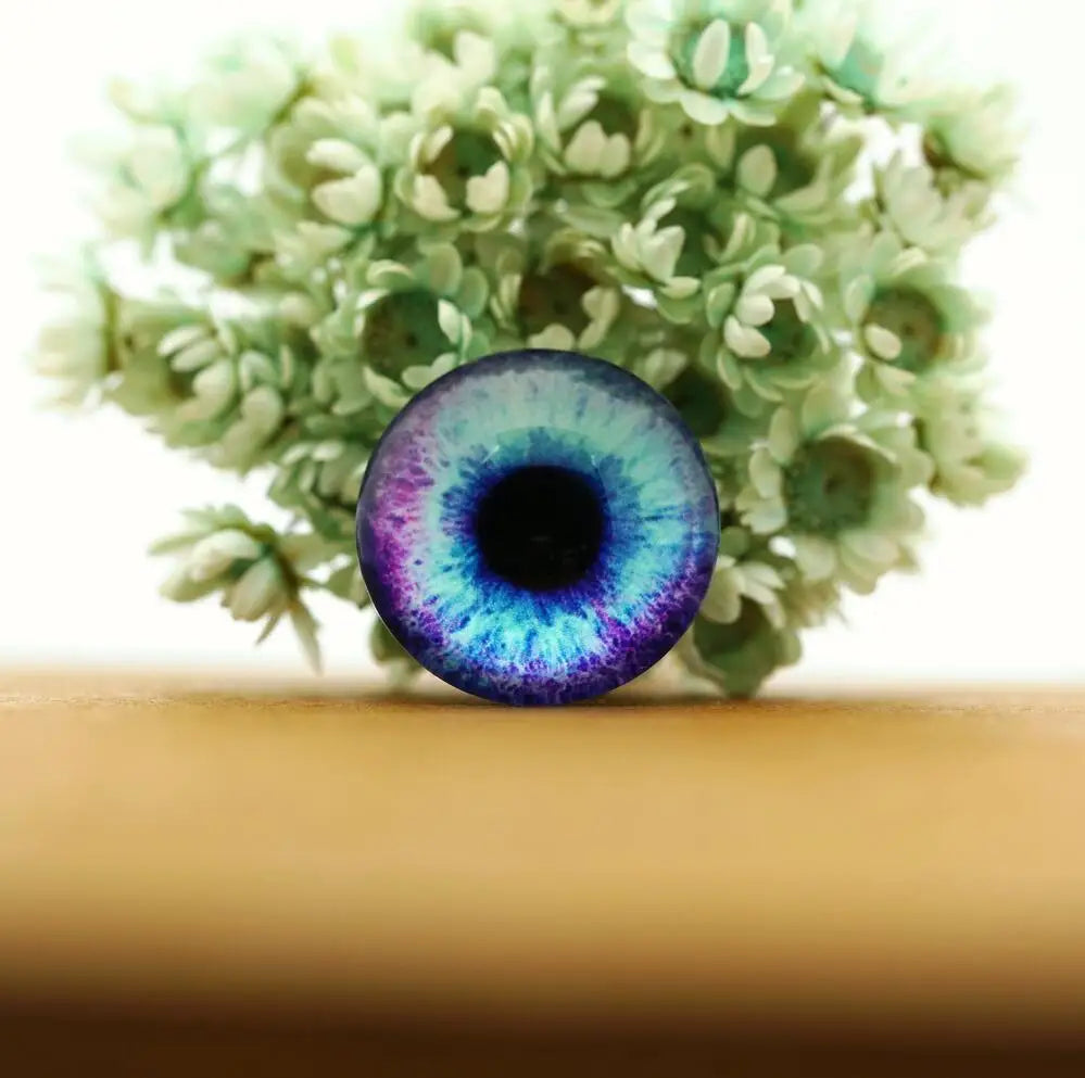 Glass Dragon Eye Cabochons - 10pc Craft Set