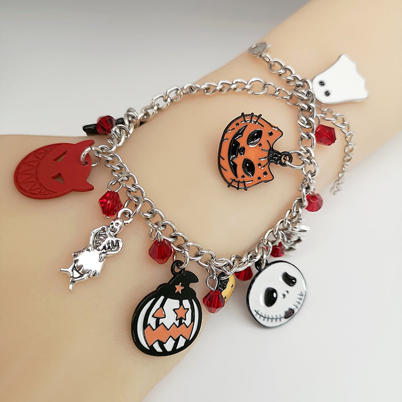 halloween-charm-bracelet-pumpkin-skull-ghost-zaranss-mart