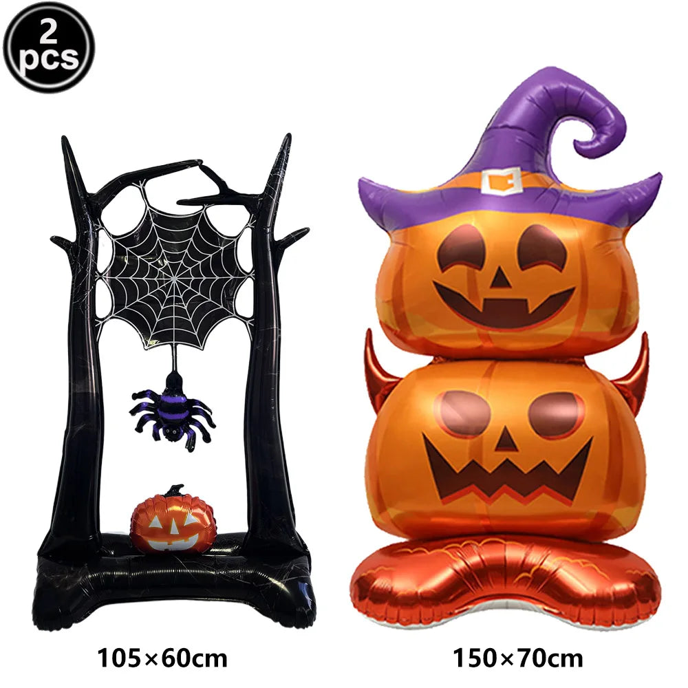 halloween-clock-pumpkin-foil-balloon-zaranss-mart