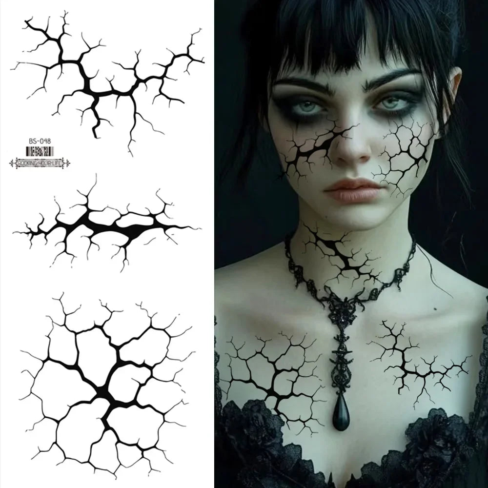 cracked-skin-halloween-tattoos-applied-face-zaranss-mart