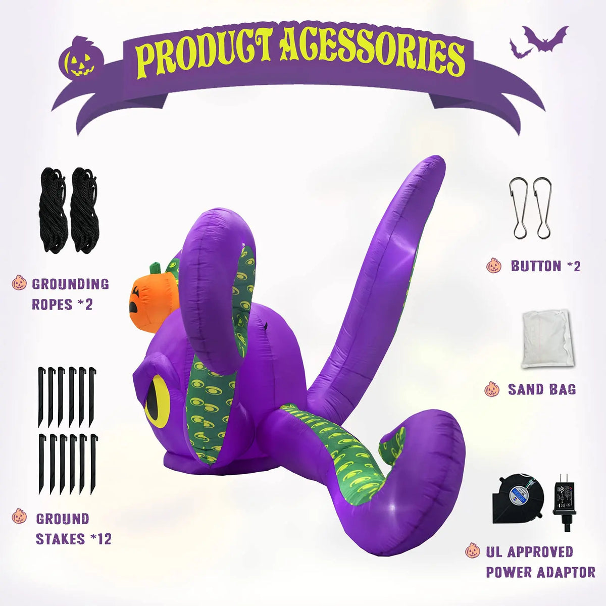 halloween-inflatable-octopus-accessories-stakes-tethers-zaranss-mart