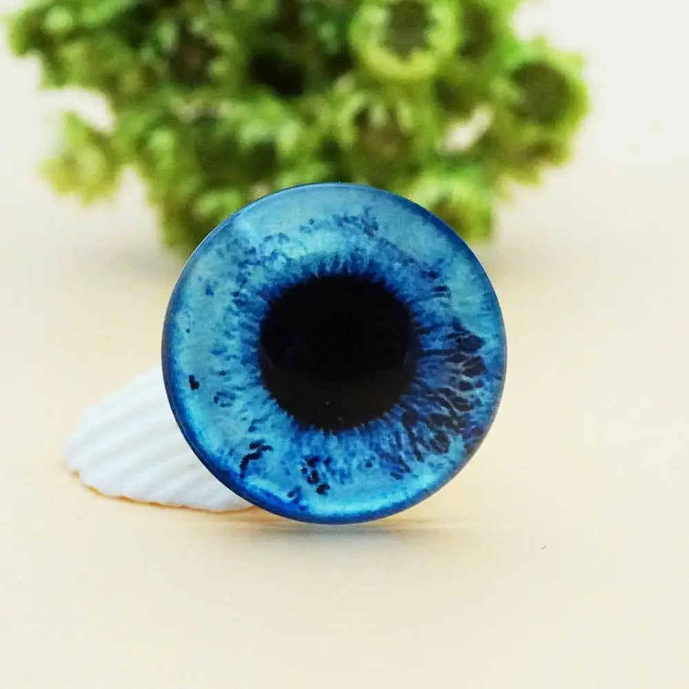 Glass Dragon Eye Cabochons - 10pc Craft Set