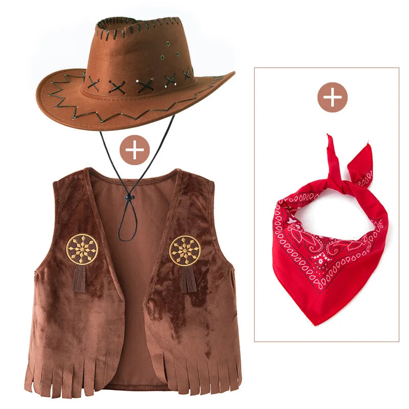 kids-cowboy-costume-vest-hat-bandana-set-zaranss-mart