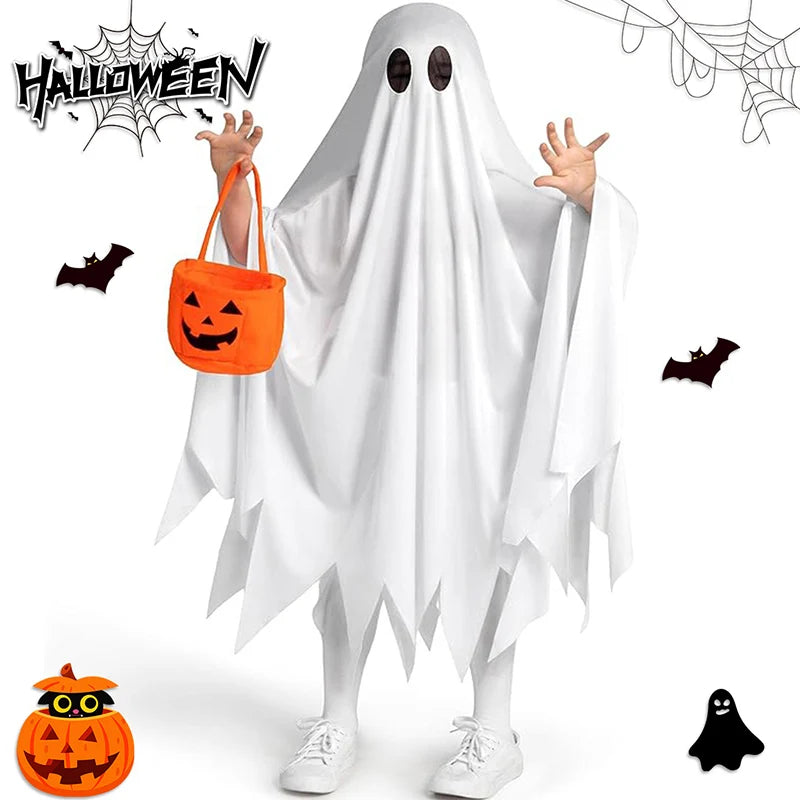 kids-ghost-costume-cloak-pumpkin-treat-bag-zaranss-mart