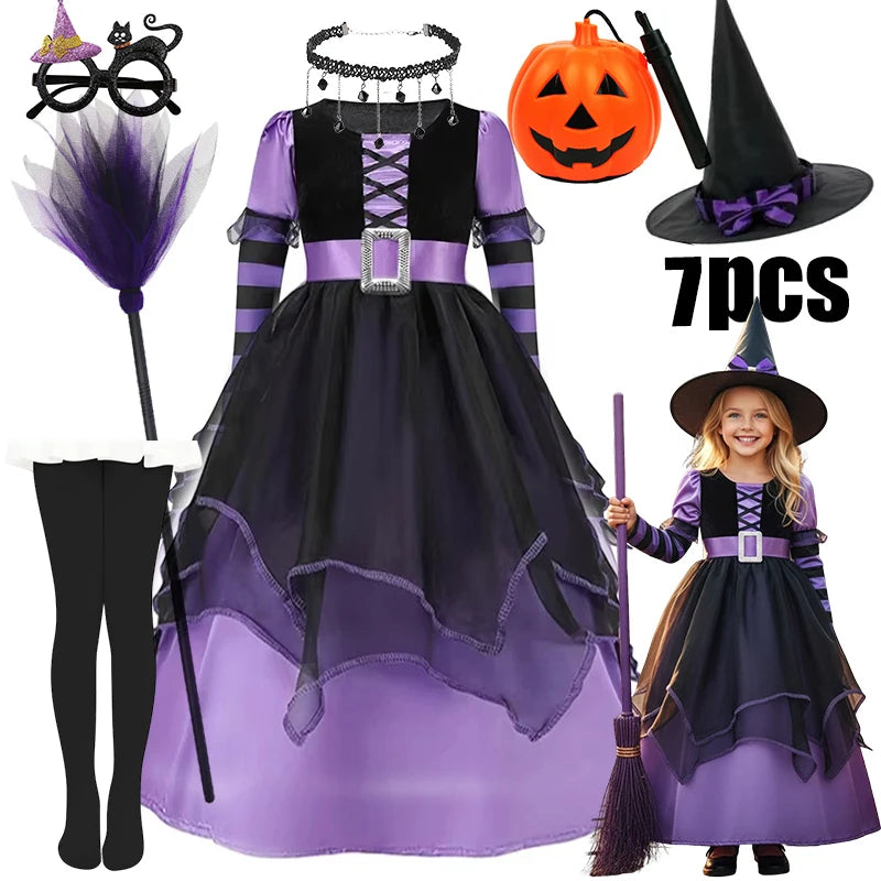 kids-witch-costume-purple-7-piece-full-set-zaranss-mart