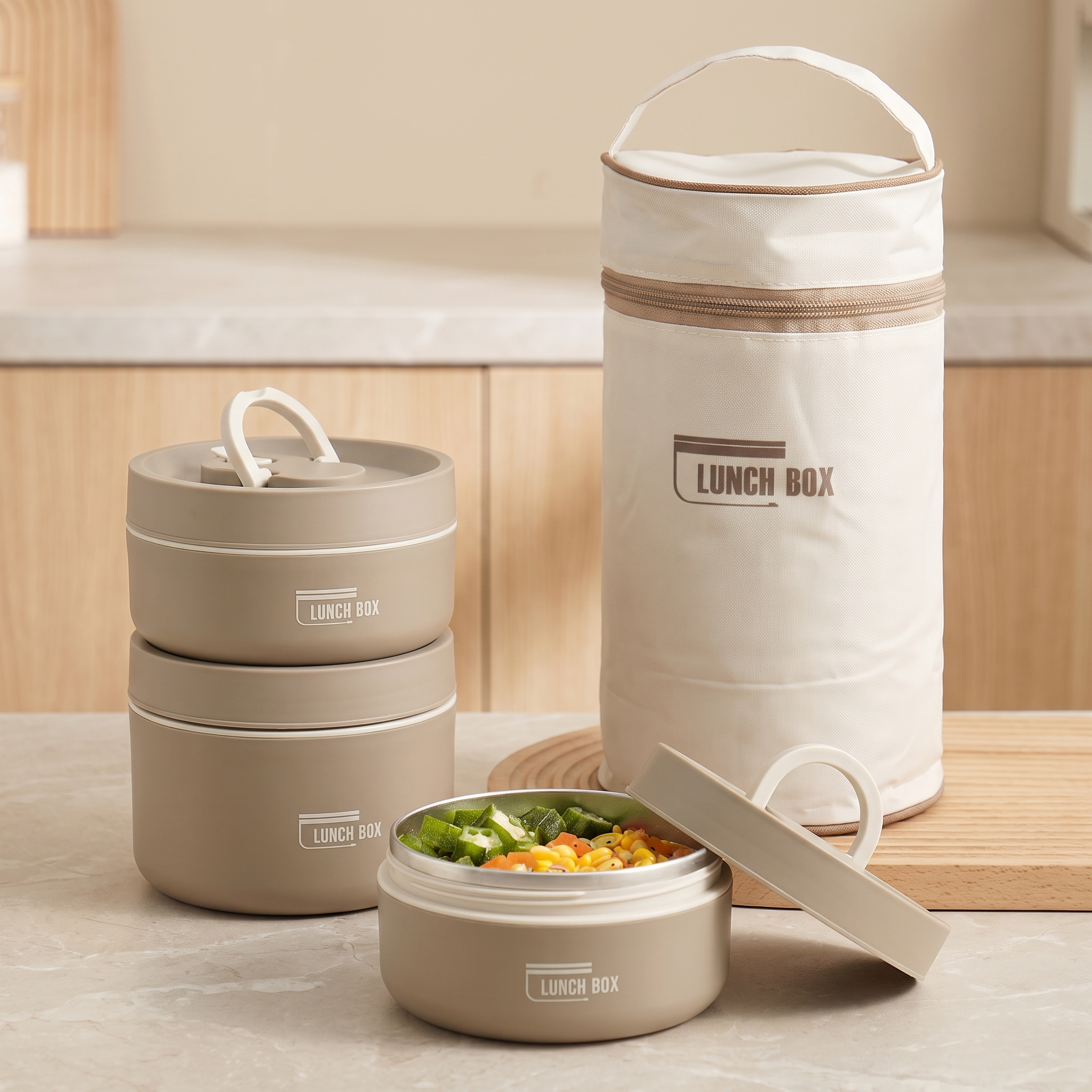 Portable Self-Heating Japanese Thermal Insulation Lunch Box