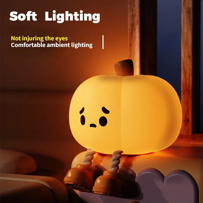 pumpkin-night-light-on-nightstand-zaranss-mart