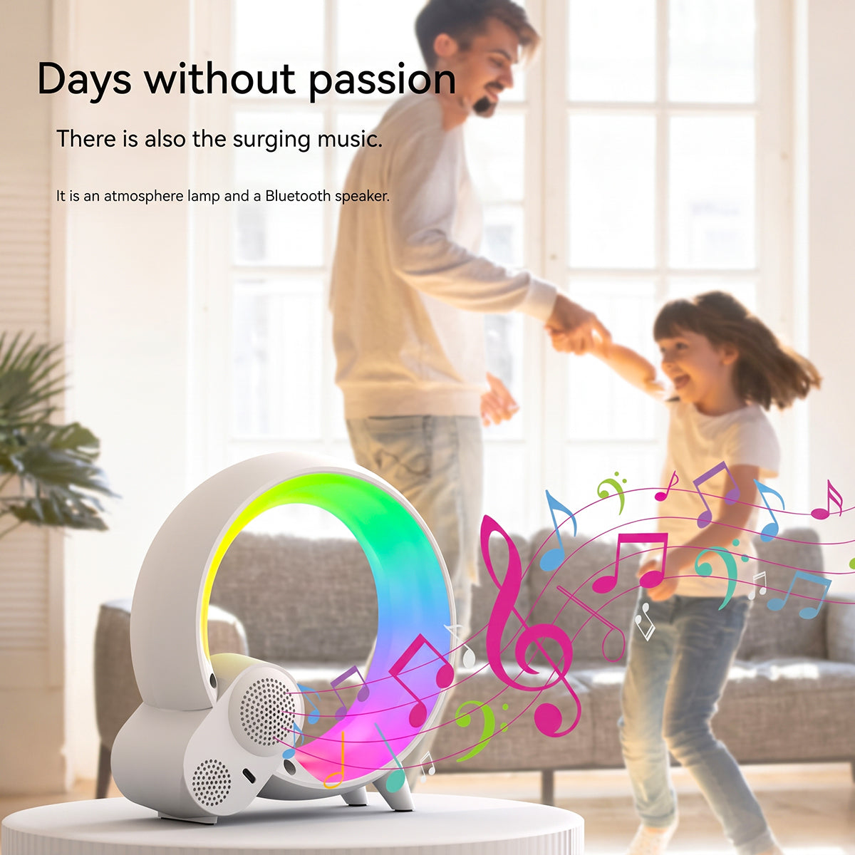 Q Light Sunrise Alarm Clock – Bluetooth Speaker & RGB Night Lamp
