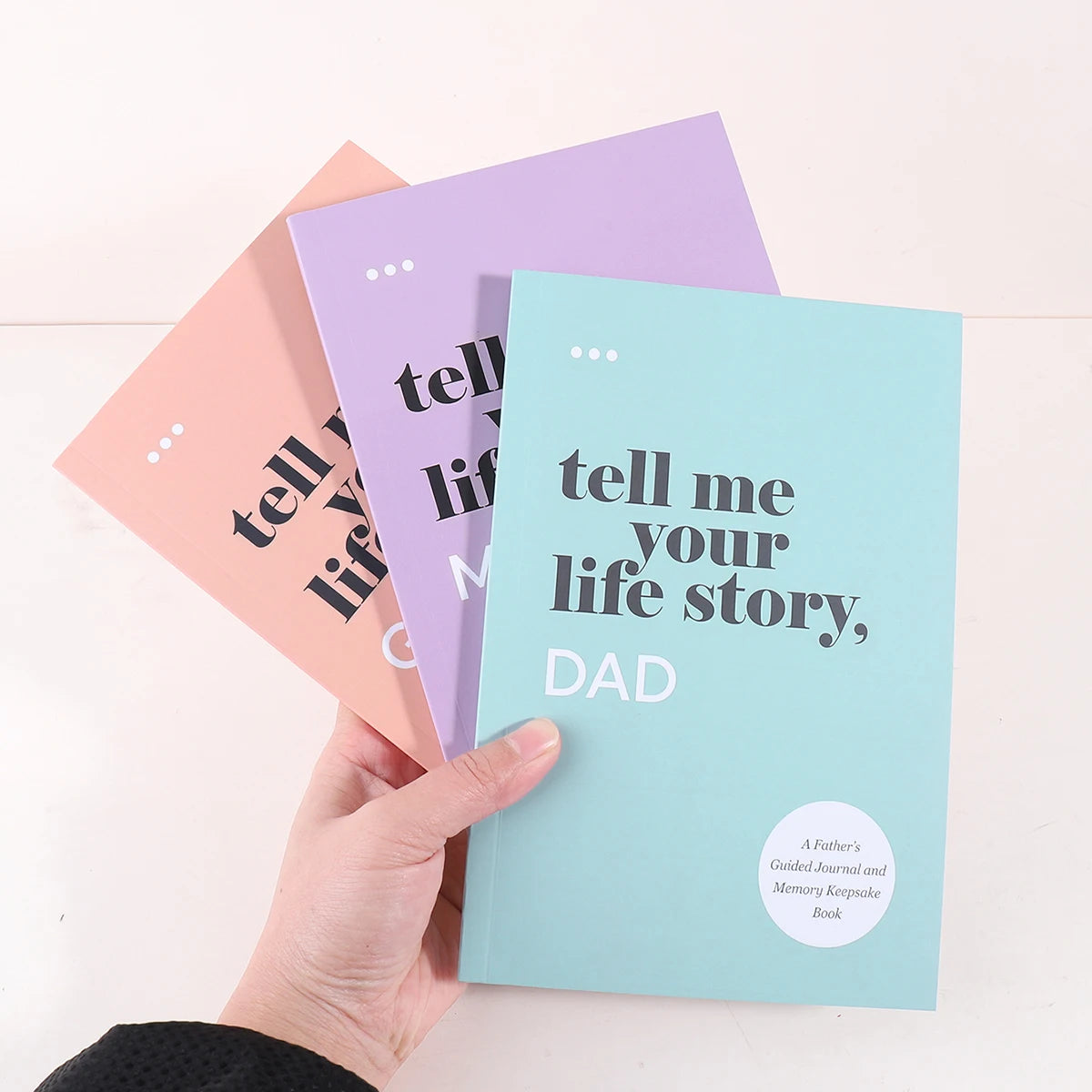 Tell Me Your Life Story Guided Journal Memory Keepsake Book Prompted Family History Notebook for Mom Dad Grandma Gift