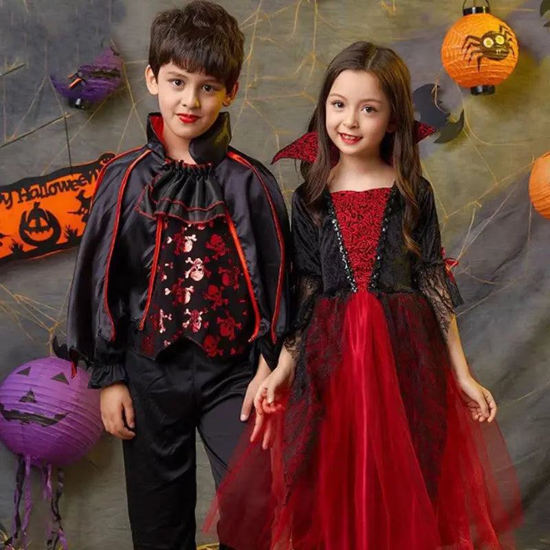 Kids Vampire Costume - Gothic Halloween Dress