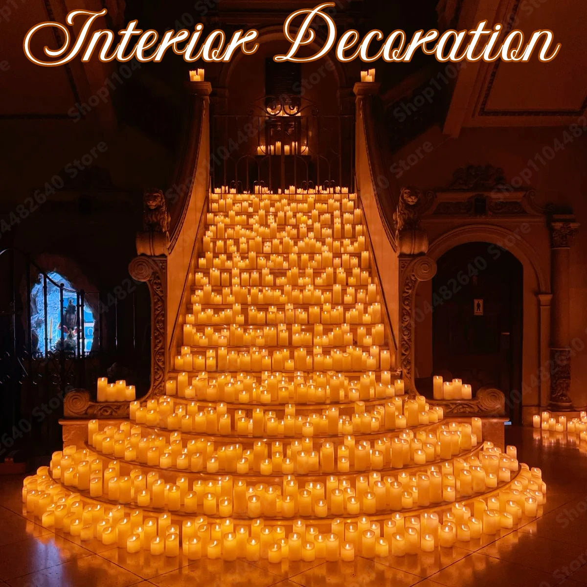 9-72Pcs Flameless Candles Flickering LED Candles Dancing Flames Battrty Operated Wedding Candlelight Concert Dinner Home Decor