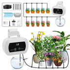 Automatic Plant Watering System with Programmable Timer, Self Drip Irrigation Device for Indoor Potted Plants, USB Rechargeable 1800mAh, Vacation Plant Waterer