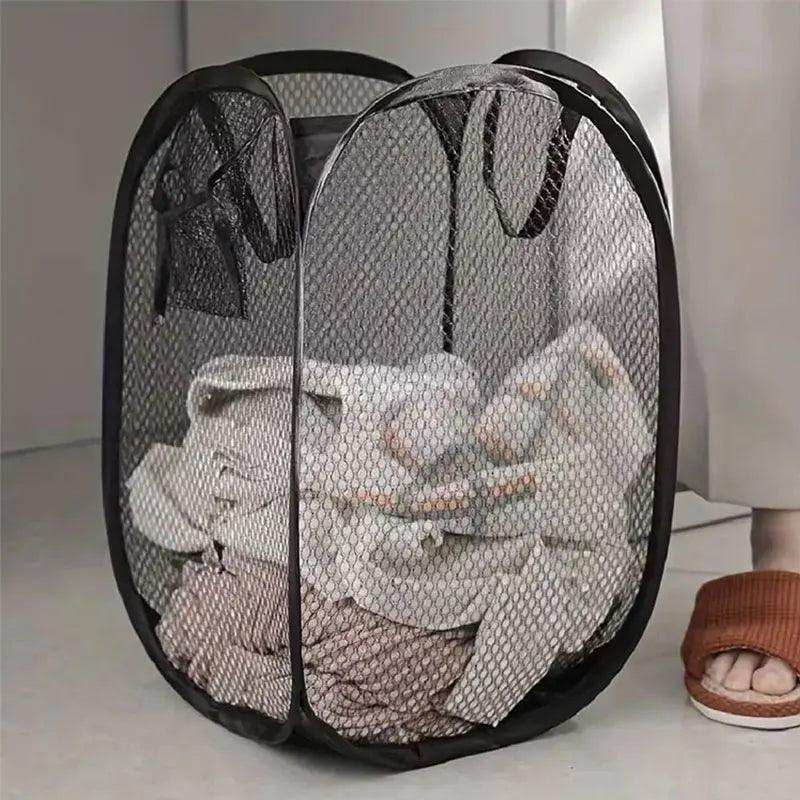 FlexPop™ Foldable Mesh Laundry Hamper