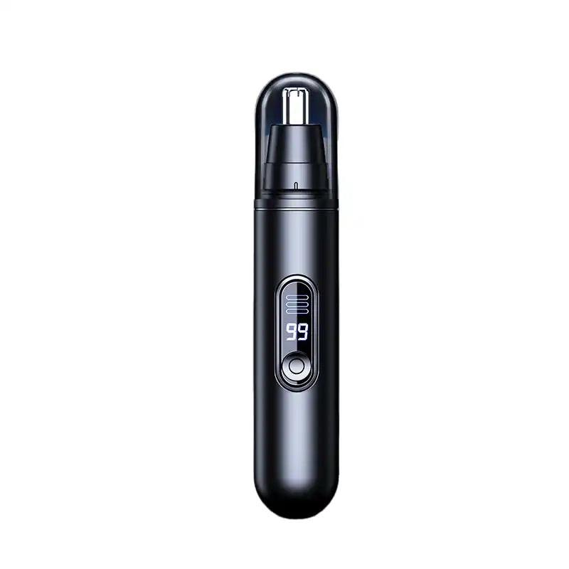 HOMEFISH Men's Electric Nose Hair Trimmer USB Rechargeable Painless Nose Ear Eyebrow Hair Remover Portable Mini Clipper