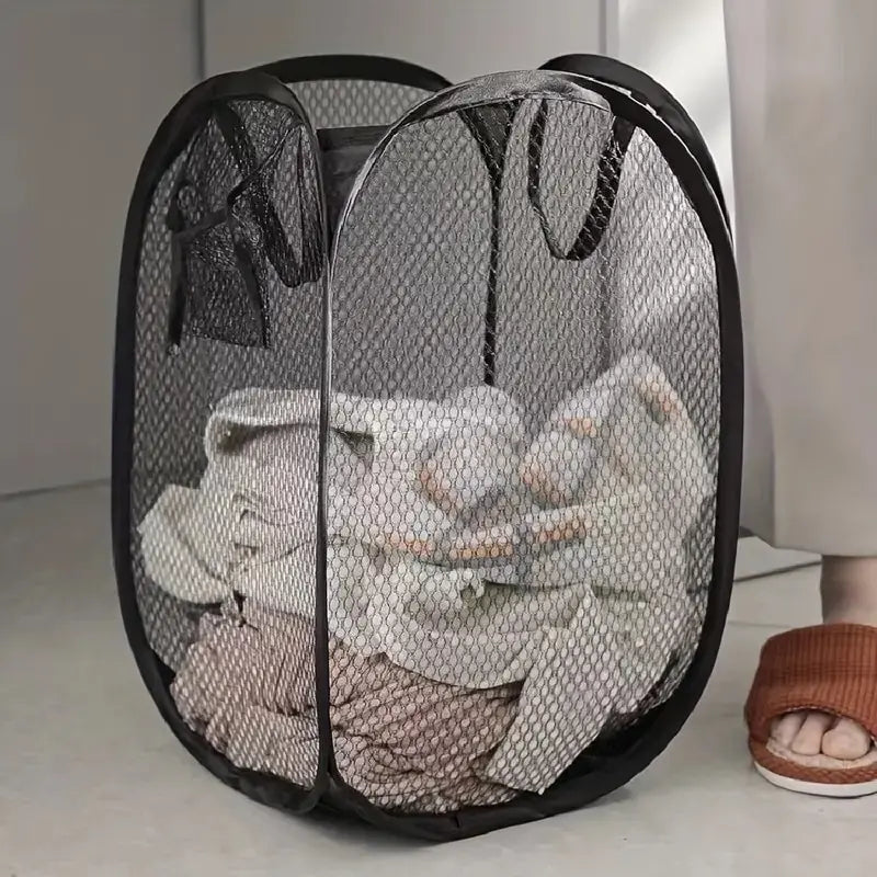 FlexPop™ Foldable Mesh Laundry Hamper