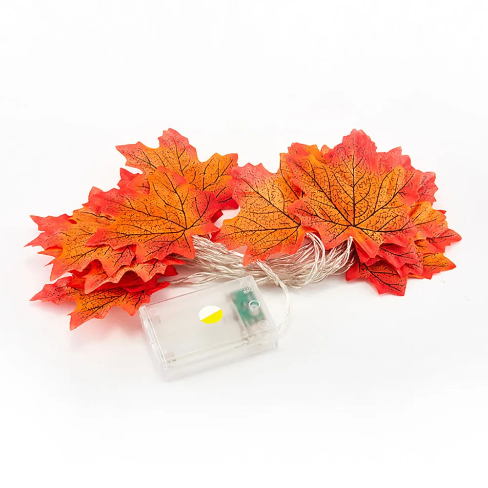 Maple Leaf LED Garland - Fall Lights String