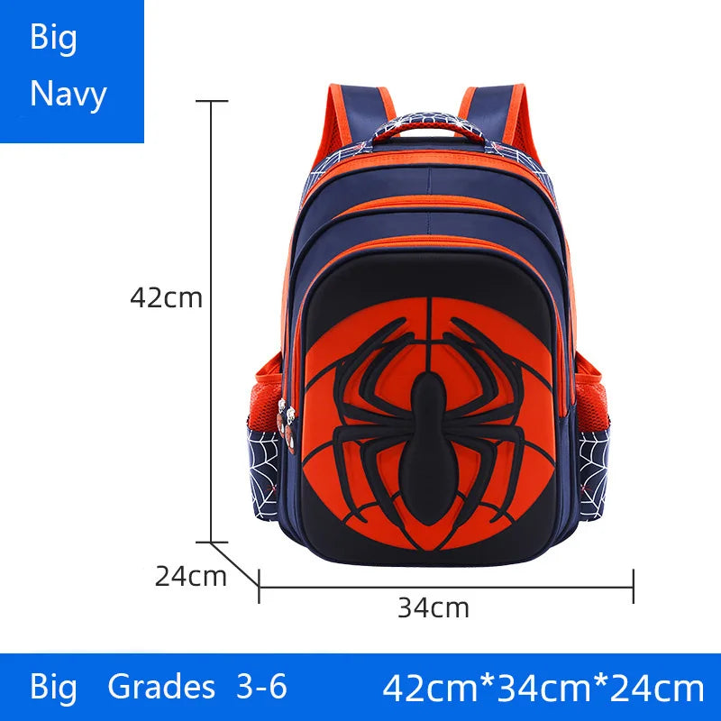 Fashion Kid Backpack Children Boys School Bag Red And Black Spider Pattern Backpack With Pencil Case Set Kids Girl Boutique Bag