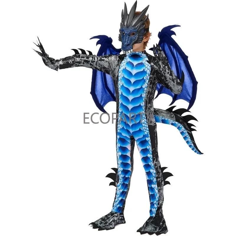 Kids Dragon Costume - Wings, Tail & Mask Set
