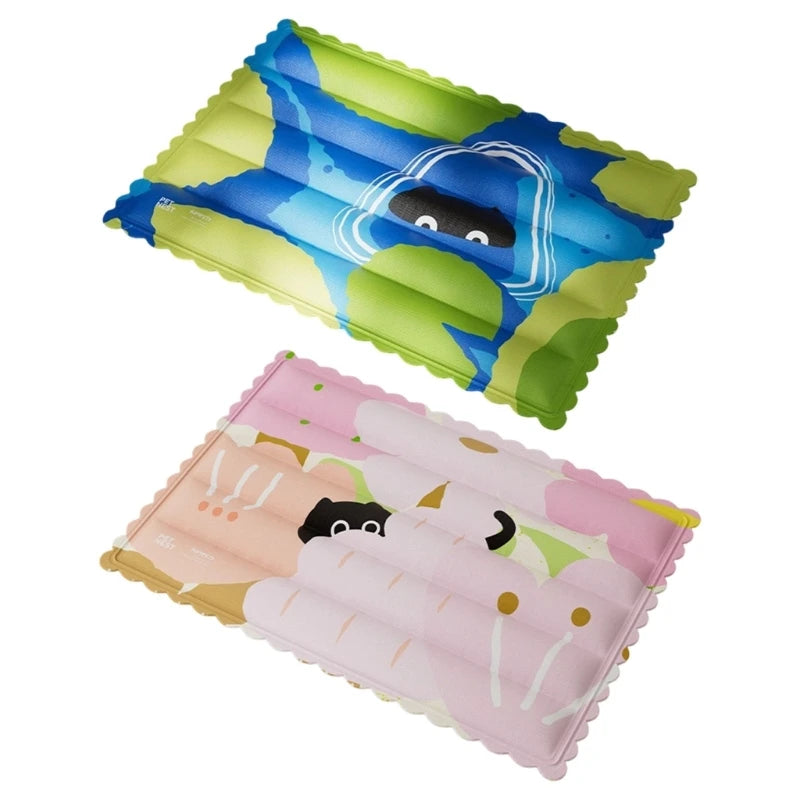 Pet Cooling Mat For Pet In Hot Weather Water Dogs Cold Bed Mat Large Cats Waterproof Cats Pad Easy To Clean Y5GB