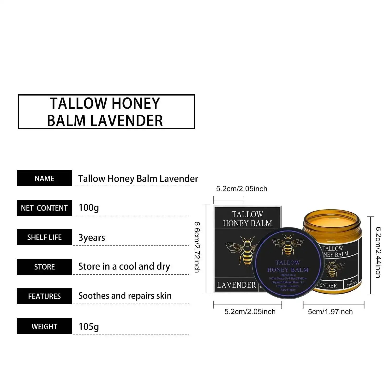 PureTallow™ Honey Nourishing Moisturizing Cream
