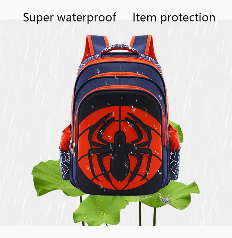 Fashion Kid Backpack Children Boys School Bag Red And Black Spider Pattern Backpack With Pencil Case Set Kids Girl Boutique Bag