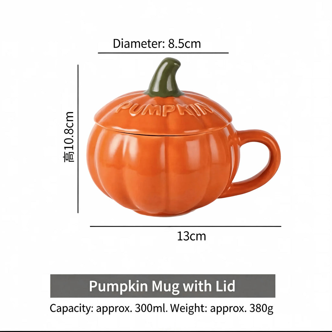 1PC Pumpkin Ceramic Coffee Mug Cute Pumpkin Shaped Fall Tea Cup, Microwave, Halloween Thanksgiving Christmas Gift Home Decor
