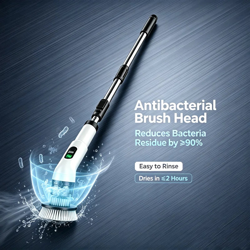 Multipurpose Cleaning Brush  Kitchen Gadgets Hair Brushes Bathroom Broom Toilet Mops Electric Household Cordless Spin Scrubber
