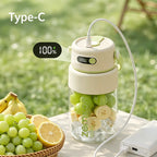Portable Blender – 1000ml USB Rechargeable Smoothie Maker with Stainless Steel Blades | Cordless Personal Juicer for Shakes, Fruit & Travel