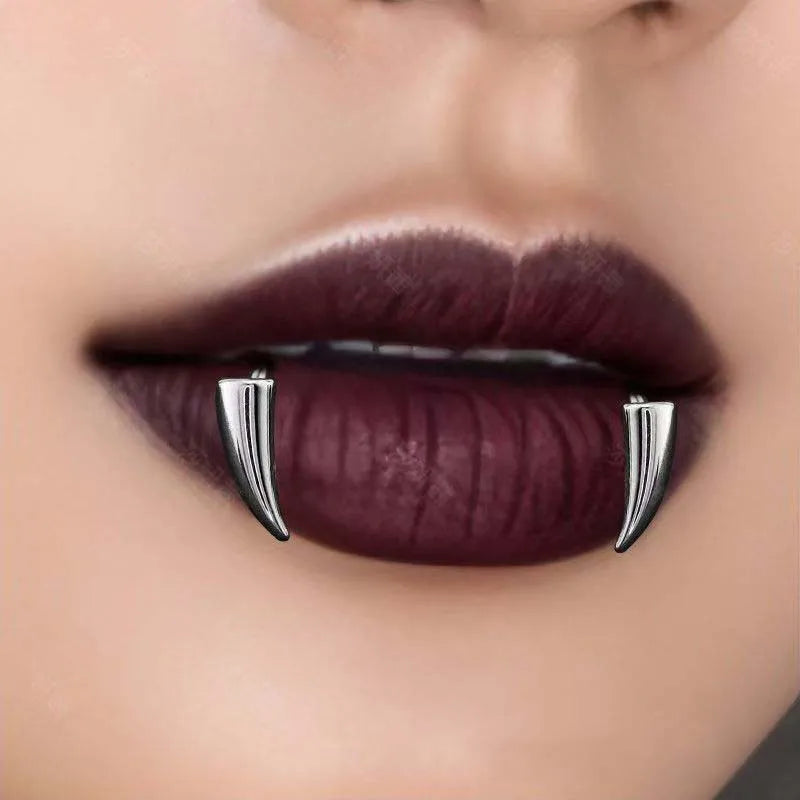 Fake Lip Piercing - Non Piercing Steel Clip