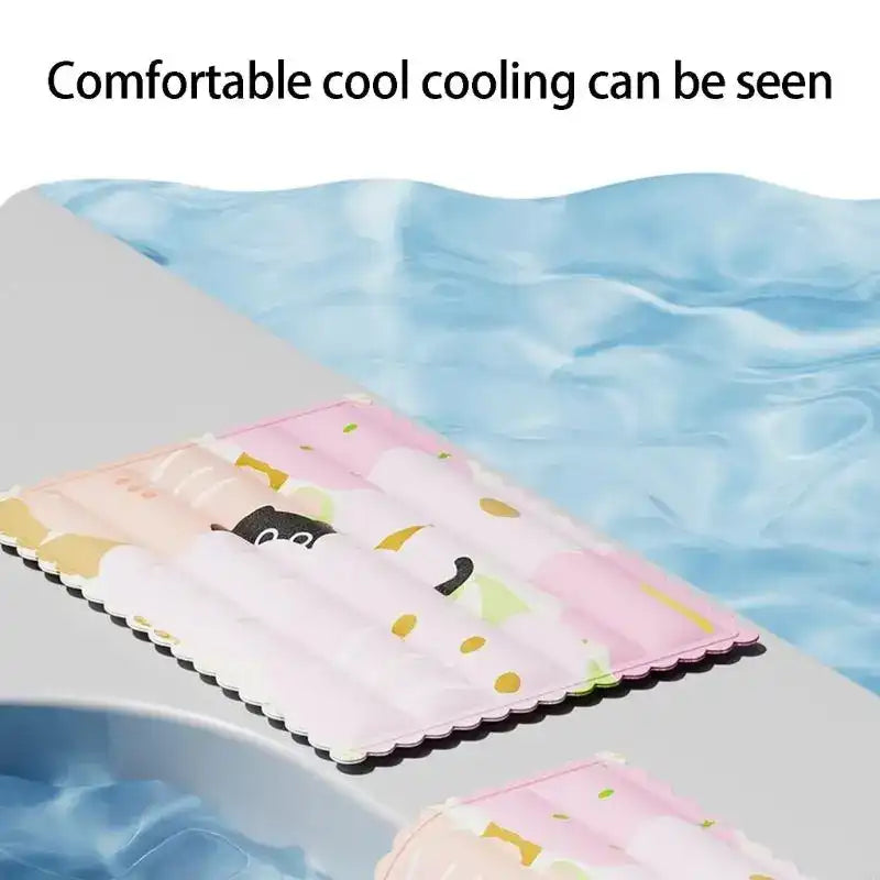 Pet Cooling Mat For Pet In Hot Weather Water Dogs Cold Bed Mat Large Cats Waterproof Cats Pad Easy To Clean Y5GB