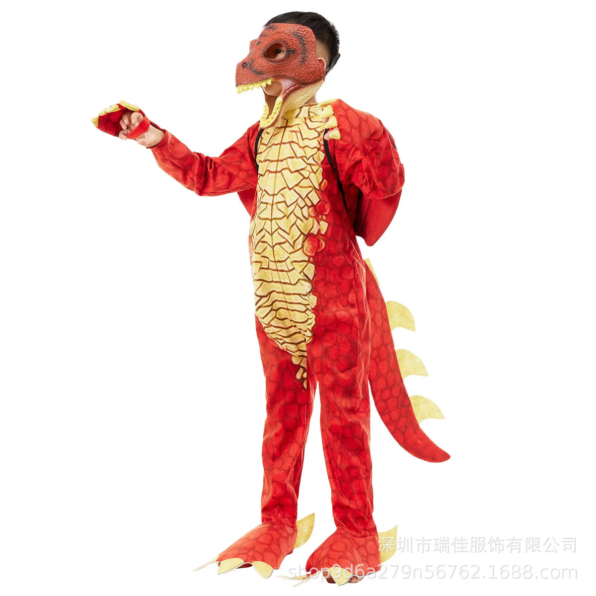 Kids Dragon Costume - Wings, Tail & Mask Set
