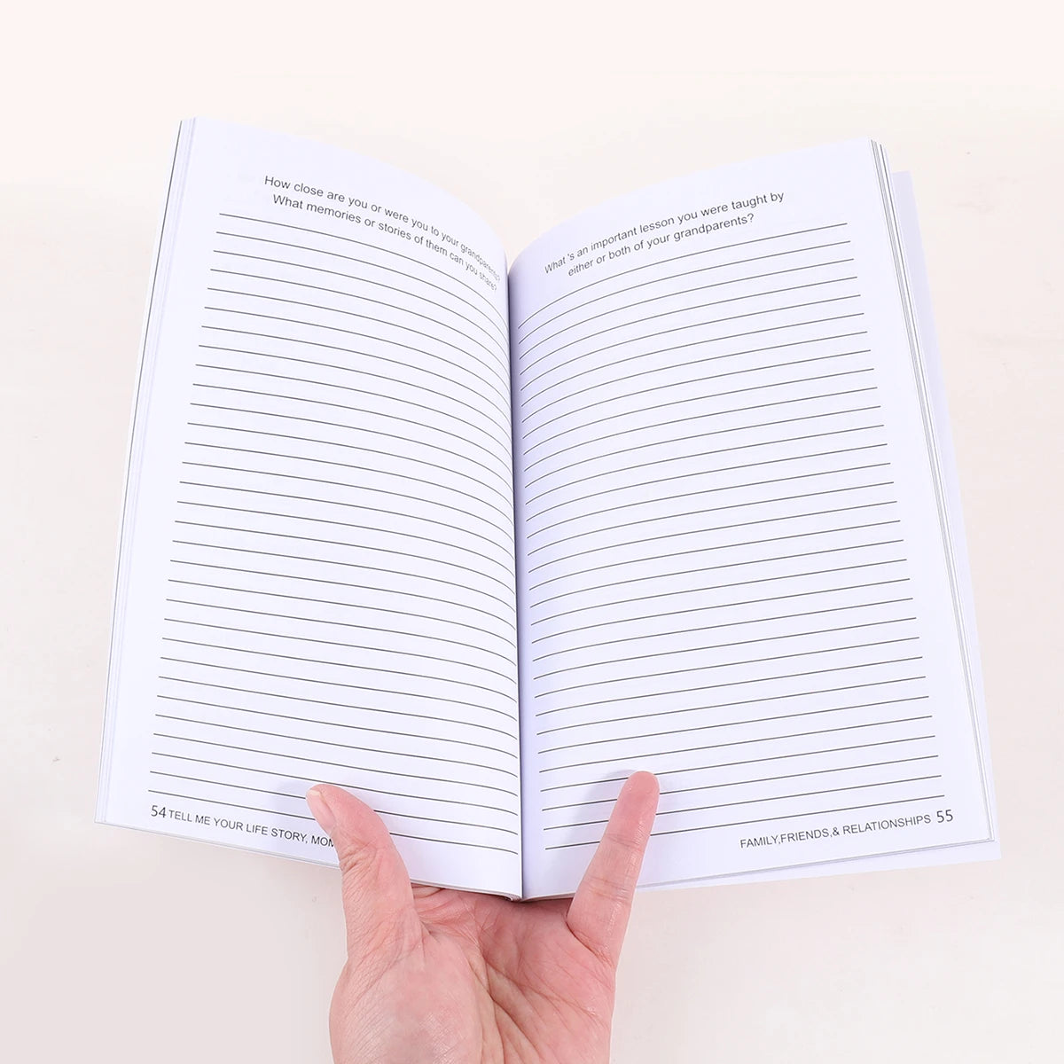 Tell Me Your Life Story Guided Journal Memory Keepsake Book Prompted Family History Notebook for Mom Dad Grandma Gift