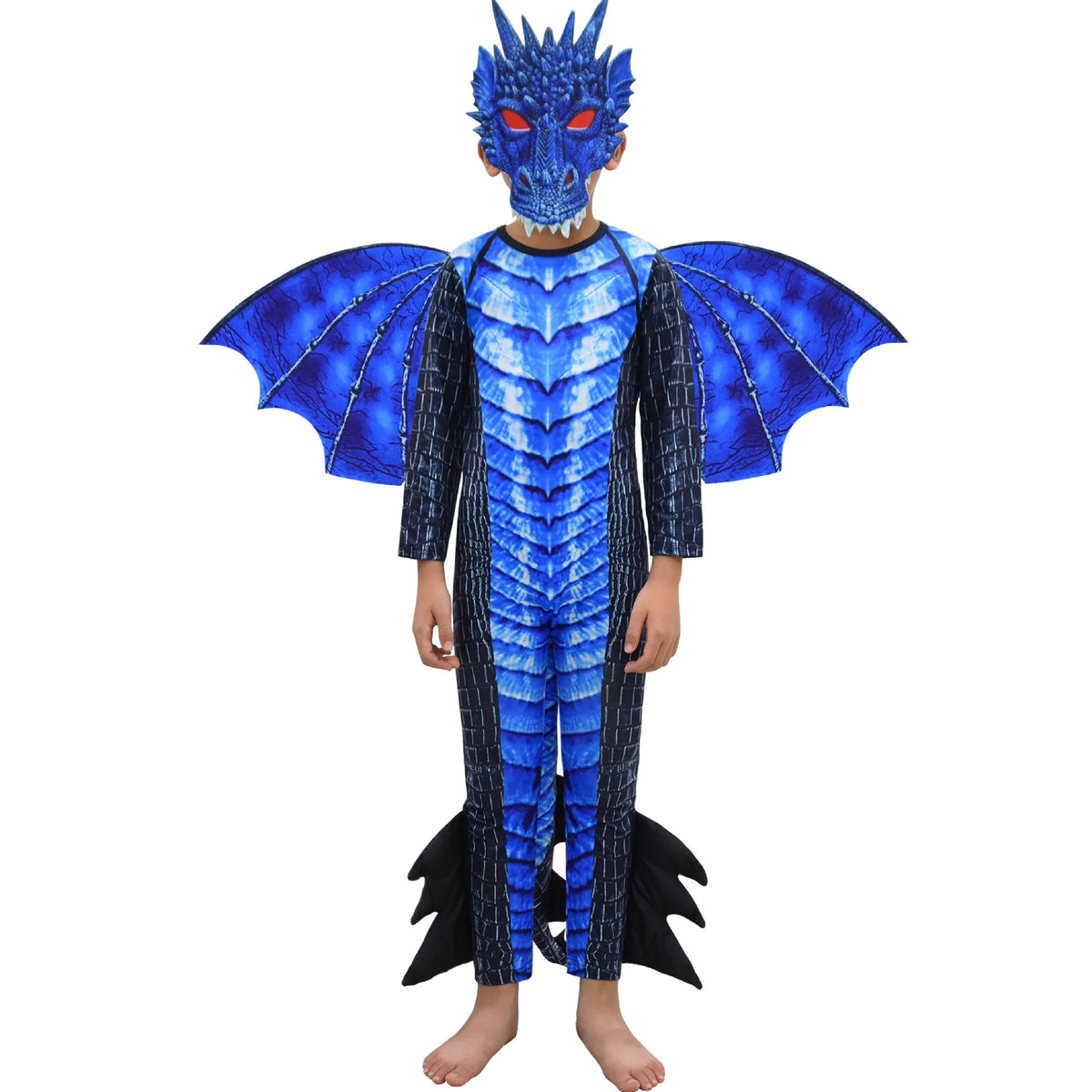 Kids Dragon Costume - Wings, Tail & Mask Set