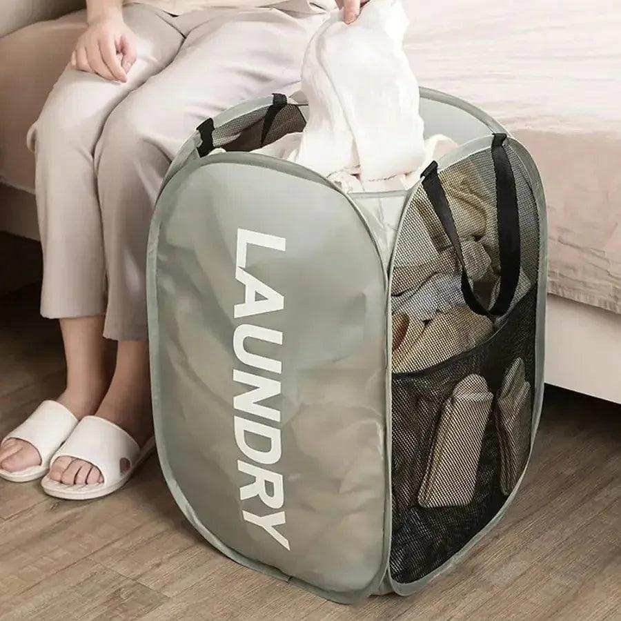 FlexPop™ Foldable Mesh Laundry Hamper