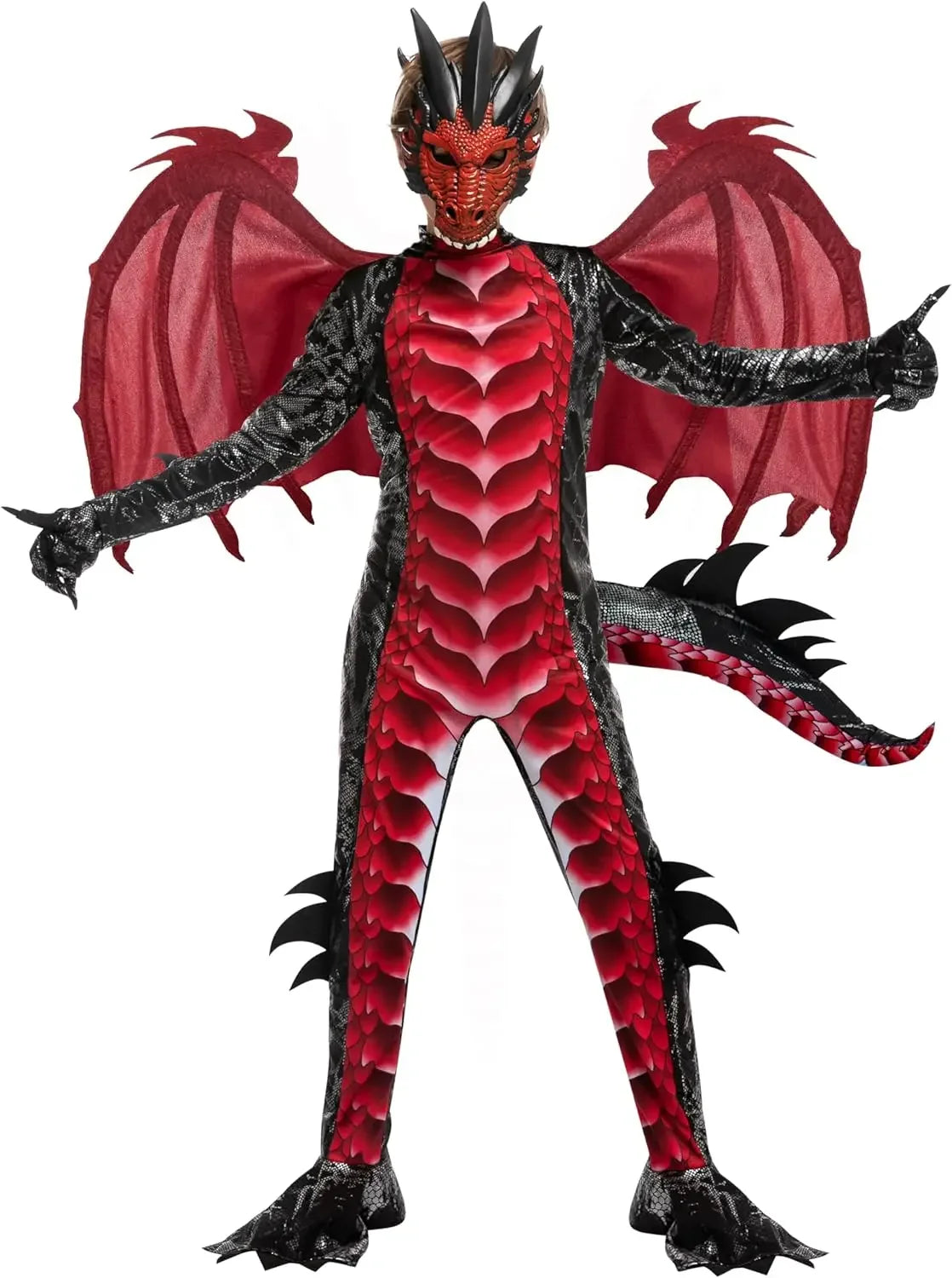 Kids Dragon Costume - Wings, Tail & Mask Set