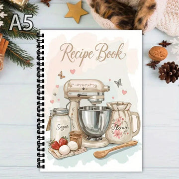 Recipe Journal 100 Sheets Blank Cookbook Handwritten Planner For Daily Meal Prep Baking Cooking Beginners Save Homemade Recipes