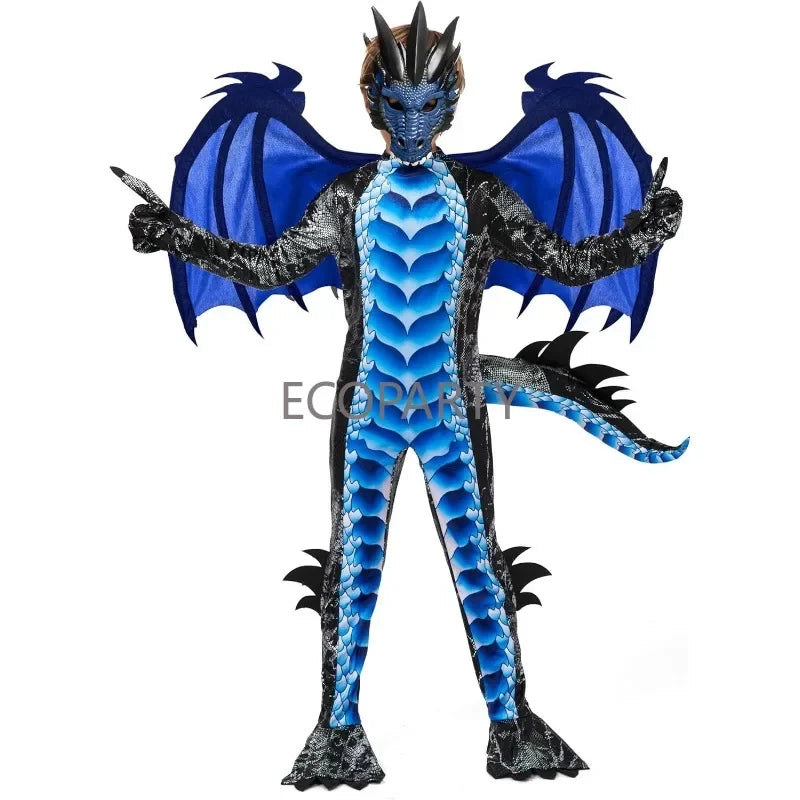 Kids Dragon Costume - Wings, Tail & Mask Set