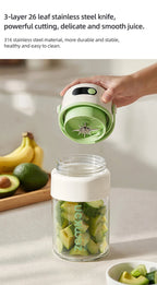 Portable Blender – 1000ml USB Rechargeable Smoothie Maker with Stainless Steel Blades | Cordless Personal Juicer for Shakes, Fruit & Travel